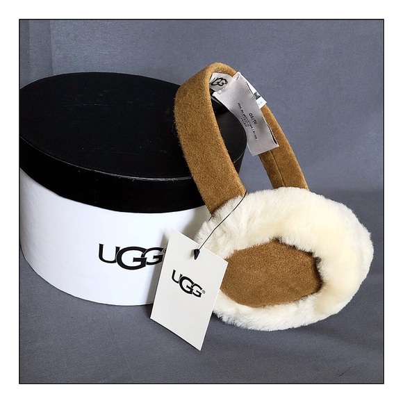 UGG Accessories New Ugg Chestnut Genuine Shearing Earmuffs Poshmark